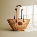Sac moyen en papier à longues anses à personnaliser couleur marron sixième vue