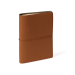 Carnet A5 en carton avec housse de protection et pages blanches couleur marron première vue