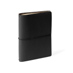 Carnet A5 en carton avec housse de protection et pages blanches couleur noir première vue