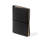 Carnet A5 en carton avec housse de protection et pages blanches couleur noir deuxième vue