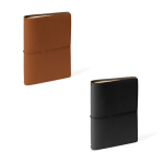 Carnet A5 en carton avec housse de protection et pages blanches couleur noir cinquième vue