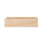 Set de cartes à jouer et dés dans une boîte coulissante en bois couleur bois clair cinquième vue