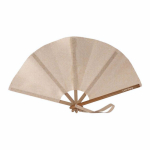 Éventail pliable en bambou et polyester pour événements 23 cm68625b3e9b0dbdfc39964478 couleur naturel cinquième vue