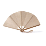 Éventail pliable en bambou et polyester pour événements 23 cm68625b3e9b0dbdfc39964478 couleur naturel