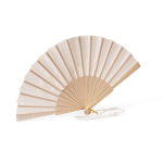 Éventail en bois et polyester avec tissu et cordon assortis68625b449b0dbdfc3996458d couleur naturel première vue