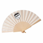 Éventail en bois et polyester avec tissu et cordon assortis68625b449b0dbdfc3996458d couleur naturel sixième vue