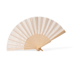 Éventail en bois et polyester avec tissu et cordon assortis68625b449b0dbdfc3996458d couleur naturel