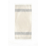 Paréo en coton recyclé avec franges pour la plage 380 g/m² couleur naturel première vue