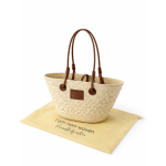 Grand sac panier avec longues anses à personnaliser 280 g/m² couleur naturel quatrième vue