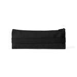 Trousse en coton recyclé avec bande élastique pour carnet couleur noir deuxième vue