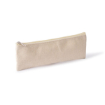 Trousse en coton recyclé avec bande élastique pour carnet couleur naturel première vue