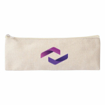 Trousse en coton recyclé avec bande élastique pour carnet couleur naturel cinquième vue