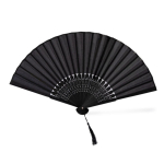 Éventail en bambou et polyester à personnaliser avec tiges de 21 cm68625b3d9b0dbdfc3996446f couleur noir première vue