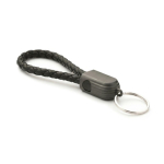 Câble porte-clés de charge rapide avec entrée type C, USB-C couleur noir première vue