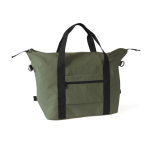Sac en polyester pour les voyages ou le sport, avec sangle valise couleur vert troisième vue