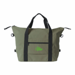 Sac en polyester pour les voyages ou le sport, avec sangle valise couleur vert vue détaillée