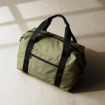 Sac en polyester pour les voyages ou le sport, avec sangle valise couleur vert vue détail 2