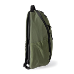 Sac à dos en polyester avec plusieurs compartiments et dos rembourré couleur vert deuxième vue