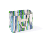Sac en polypropylène à rayures, finition mate 200 g/m² couleur vert troisième vue
