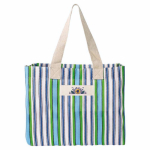 Sac en polypropylène à rayures, finition mate 200 g/m² couleur vert quatrième vue