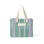 Sac en polypropylène à rayures, finition mate 200 g/m² couleur vert