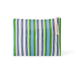Trousse personnalisable en polypropylène à rayures 200 g/m² couleur vert première vue