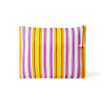 Trousse personnalisable en polypropylène à rayures 200 g/m² couleur rose première vue