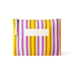 Trousse personnalisable en polypropylène à rayures 200 g/m² couleur rose