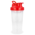 Shaker en plastique anti-gouttes avec insert mélangeur, 700 ml couleur rouge