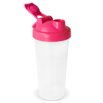 Shaker en plastique anti-gouttes avec insert mélangeur, 700 ml couleur rose troisième vue