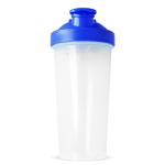 Shaker en plastique anti-gouttes avec insert mélangeur, 700 ml couleur bleu foncé quatrière vue