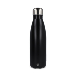 Gourde isotherme en acier inoxydable recyclé anti-fuite 500 ml couleur noir