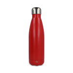 Gourde isotherme en acier inoxydable recyclé anti-fuite 500 ml couleur rouge