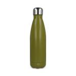 Gourde isotherme en acier inoxydable recyclé anti-fuite 500 ml couleur vert olive
