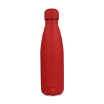 Gourde isotherme en acier inoxydable recyclé, toucher doux, 500 ml couleur rouge