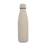 Gourde isotherme en acier inoxydable recyclé, toucher doux, 500 ml couleur beige