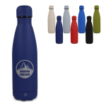 Gourde isotherme en acier inoxydable recyclé, toucher doux, 500 ml