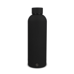 Gourde isotherme en inox recyclé avec fermeture anti-fuite 500 ml couleur noir