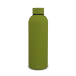 Gourde isotherme en inox recyclé avec fermeture anti-fuite 500 ml couleur vert olive