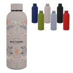Gourde isotherme en inox recyclé avec fermeture anti-fuite 500 ml
