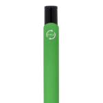 Stylo en aluminium recyclé avec clip noir et encre bleue couleur vert sixième vue