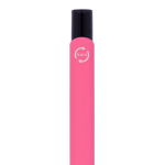 Stylo en aluminium recyclé avec clip noir et encre bleue couleur rose sixième vue