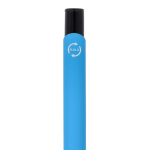 Stylo en aluminium recyclé avec clip noir et encre bleue couleur bleu ciel sixième vue
