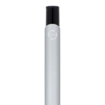 Stylo en aluminium recyclé avec clip noir et encre bleue couleur noir/gris sixième vue