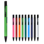 Stylo en aluminium recyclé avec clip noir et encre bleue