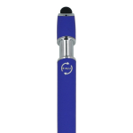 Stylo en aluminium recyclé avec clip robuste et encre bleue couleur bleu sixième vue