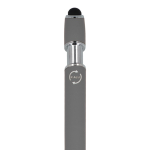 Stylo en aluminium recyclé avec clip robuste et encre bleue couleur gris sixième vue
