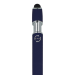 Stylo en aluminium recyclé avec clip robuste et encre bleue couleur bleu foncé sixième vue