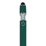 Stylo en aluminium recyclé avec clip robuste et encre bleue couleur vert foncé sixième vue
