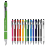 Stylo en aluminium recyclé avec clip robuste et encre bleue